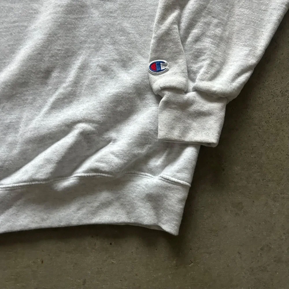 Vintage Champion Love Over Fear Sweatshirt Size‎ XL Gray Crewneck Life Church